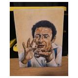 Signed Portrait Painting on Canvas, 14x16 Inches