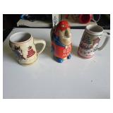 Budweiser Steins and Bud Man Ceramic Stein Set