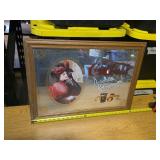 Framed Coca-Cola Glass Sign Reproduction 26x19 in
