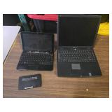 Two Laptops: Gateway Notebook and HP Mini Netbook