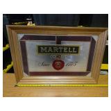 Martell Cognac Framed Mirror Sign