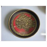 Iroquois Indian Head Beer Metal Beer Tray 1943