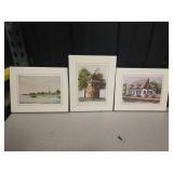 3 Pointe-Claire Quebec Watercolors