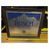 Busch Beer Mirrored Advertising Sign