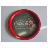 Coca-Cola Metal Advertising Tray, 12 Inch Diameter