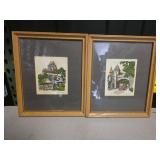 Framed Quebec City Landmark Prints