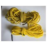 Yellow Twisted Polypropylene Ropes