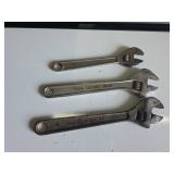 3 Adjustable Drop Forged Steel Wrenches
