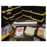 Lot: Maps, Sign, Menu, Framed Art, More
