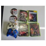 Xbox Controllers and Xbox Game Lot