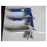 3 Manual Caulking Guns Assorted Brands