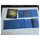 Coin and Stamp Albums Including Sunoco Set