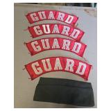 Prison Guard Hat Cover and Four Shoulder Patches