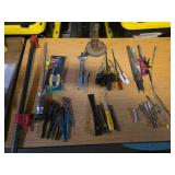 Hand Tools Lot With Pipe Clamp Pliers Wrenches