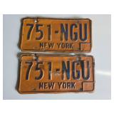 New York License Plates 751-NGU