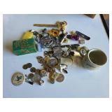 Jewelry, Badges, Tokens, and Trinkets Lot