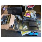 Electronics Lot: Remotes, Router, RAM, Monitors
