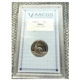 1986 S AACGS PR 65 Liberty Commemorative Half