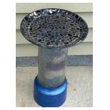 Handmade Birdbath 20in