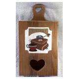 Vtg Wooden Fresh Ground Recycle Box Plastic Bags