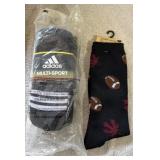 NEW 2 PAIR PACK ADIDAS MULTI SPORT OVER THE CALF
