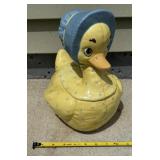 Vintage Goose Cookie Jar 12in