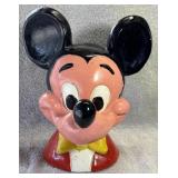 Hand-painted Mickey Mouse Bank 11in