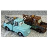 DISNEY Pixar CARS 2008 TOY BLUE Green Paint TOW
