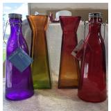 Colorful Vases and Colorful Bottles 12in