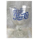 Pepsi-Cola Vintage 1970ï¿½s Large, Heavy Glass