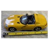 BURAGO DODGE Viper RT/10 Yellow, 1/24 scale