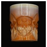 Joe St. Clair Butterscotch Slag Toothpick Holder