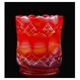 Imperial Glass Ruby Red Slag Toothpick Holder