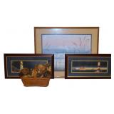 Nautical Seascape Art Prints & Dried Flower Basket