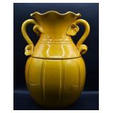 Vietri Glazed Terracotta Urn Vase - Chips
