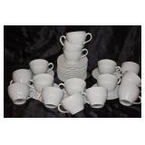 16 Coventry Fine Porcelain Mugs & Saucers