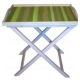 Vintage Folding Serving Table Tray