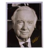 Walter Cronkite Signed Photo