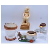 Vintage Porcelain Potty Humor Figures