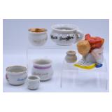 Vintage Porcelain Potty Humor Chamberpot Figures