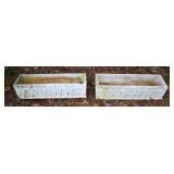 Pair of Concrete Outdoor Planters