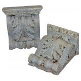 Vintage Chalkware Decorative Wall Sconces