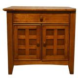Misson-style One-Drawer Side Table Cabinet