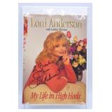 Loni Anderson Autographed Book Cover