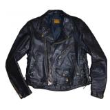 Vintage Protech Leather Biker Jacket (40)