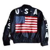 Vintage Edge Leather Biker USA Jacket (M)