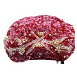 Vintage Mid-Century Ladys Sequin Cocktail Hat