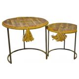 Pair of Round Western-style Nesting Tables