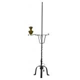 Vintage Antique-style Wrought Iron Lamp Stand