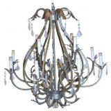 Wrought Iron Chandelier w/ Antique Finish